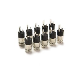 10pcs PJ-392 3Pin 3.5mm Stereo Headphone Audio Video Jack Socket Plug with Nut
