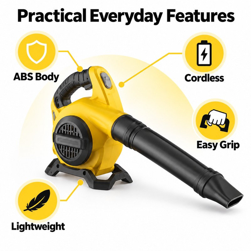 Kids Leaf Blower Toy for Outdoor Play – Battery-Operated Cordless
