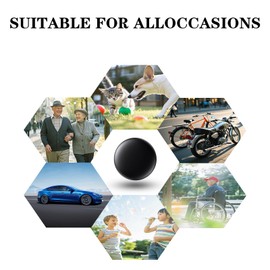 Mini GPS Tracker for Car - Find My Compatible (iOS Only) | No Subscription GPS Tracker with Real-Time Tracking | Hidden Vehicle Tracker | Anti-Theft Long Battery Locator | Global Coverage