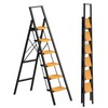 GameGem 6 Step Ladder Folding Step Stool with Anti-Slip Pedal,Portable