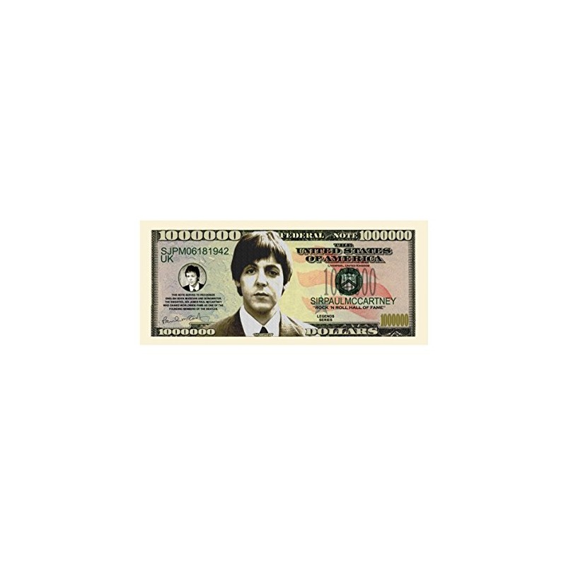 The Beatles $Million Dollar$ Novelty Bill PAUL McCARTNEY