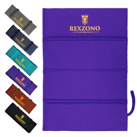 REXZONO Folding Sit Mat - Waterproof, Moisture-Resistant, Portable Sitting Cushion. Thermally Insulated Seat Pad for Outdoor Camping, Hiking, Picnics, Fishing, Parks (Purple, Large)