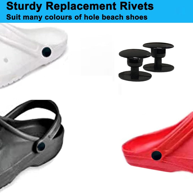 8 Sets Replacement Rivets for Beach Shoe Replacement Button Replacement