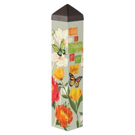 Studio M I Said a Prayer Art Pole Outdoor Decorative Garden Post, Made in USA, 20 Inches Tall