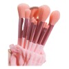 Set Brochas De Maquillaje 13 Pzs Profesional+bolsa Brocha Color Rosa