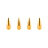 TVC29 Gold 4pcs Long Spike Spiked Tire Valve Stem Caps