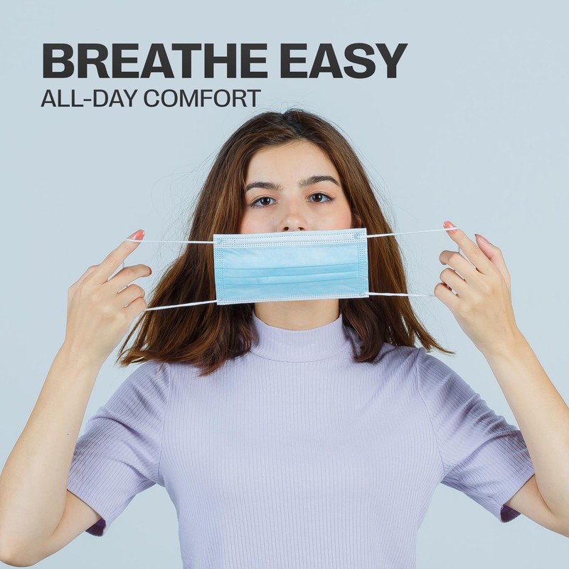 SURESAFE Premium Disposable Face Mask Pack of 200, 3 Ply