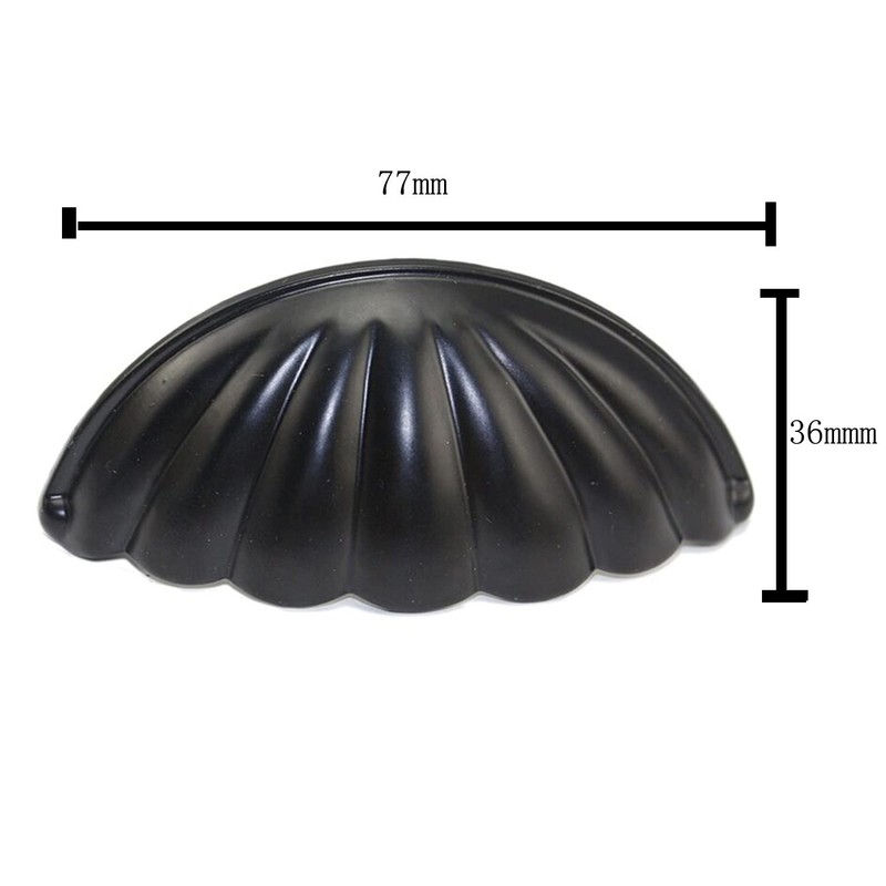 KanDery 10PCS Vintage Shell Cabinet Knobs, Retro Drawer Knobs, Chic