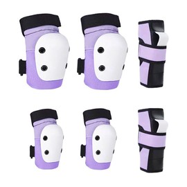 Protectors for Kids and Adults Bicycle, Skateboard, Roller Skating, Bike Protector, Kids Protector, Set of 6, Wrist, Elbow, Knee Guard, Storage Bag Included (S120CM-150CM(KIDS - LADYS)