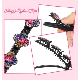 Braided Hair Clips, 6 Pack Braid Hair Clips for Women & Girls, Lazy Easily for Thick Long Hairs, Dancing, Working, Wedding, Travel, Party