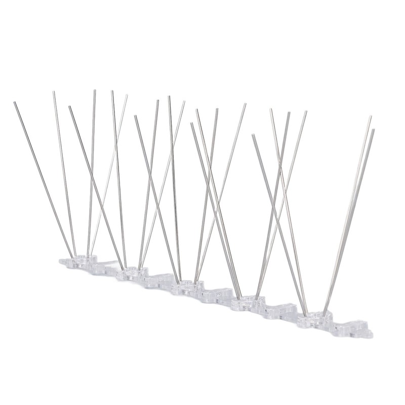 Bird Spikes 304 Stainless Steel Wire Rust Proof Plastic Base