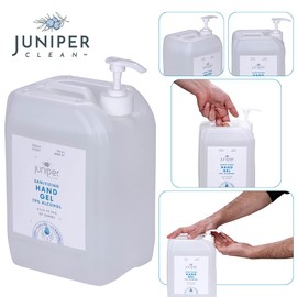 Juniper CLEAN Hand Sanitizer Gel with 70% Alcohol 1.06 Gallon with Pump