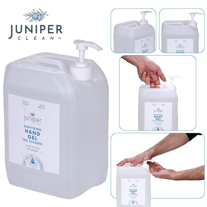 Juniper CLEAN Hand Sanitizer Gel with 70% Alcohol 1.06 Gallon