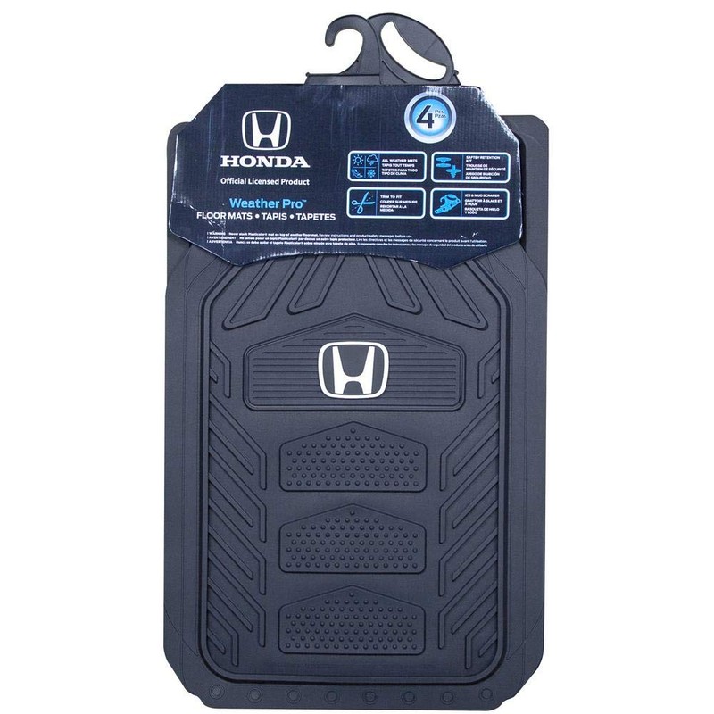 Plasticolor Honda Weatherpro 4 Pc. Floor Mat Set, Black, One