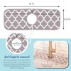 S&T INC. Microfiber Kitchen Faucet Sink Mat Drip and Splash