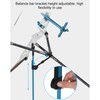 Archery Bow Stand Rack Height Adjustable Flexible Detachable Fiber Glass