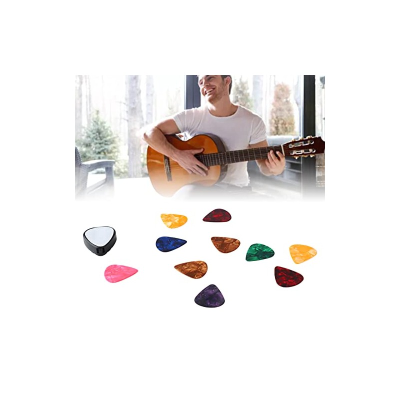 10 Uds Plumillas para Guitarra,Puntas de Guitarra de Geluloide