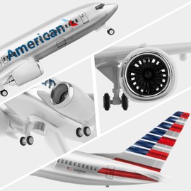 Joylluoan 1:130 Model American Model Plane Alloy Diecast Planes for Collection,Birthday or Business Gift