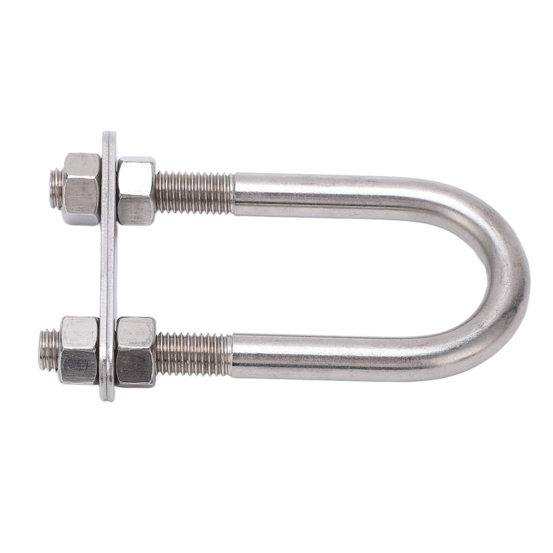 12x130mm Marine Bow Stern Eye U Bolt with Adjustable Screw