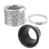 Turbo Air Intake Pipe Funnel Kit Universal Rubber Carbon Fiber
