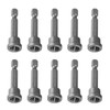 Drywall Screw Depth Setter, Drywall Screwdriver Bits, 10Pcs 50mm PH2
