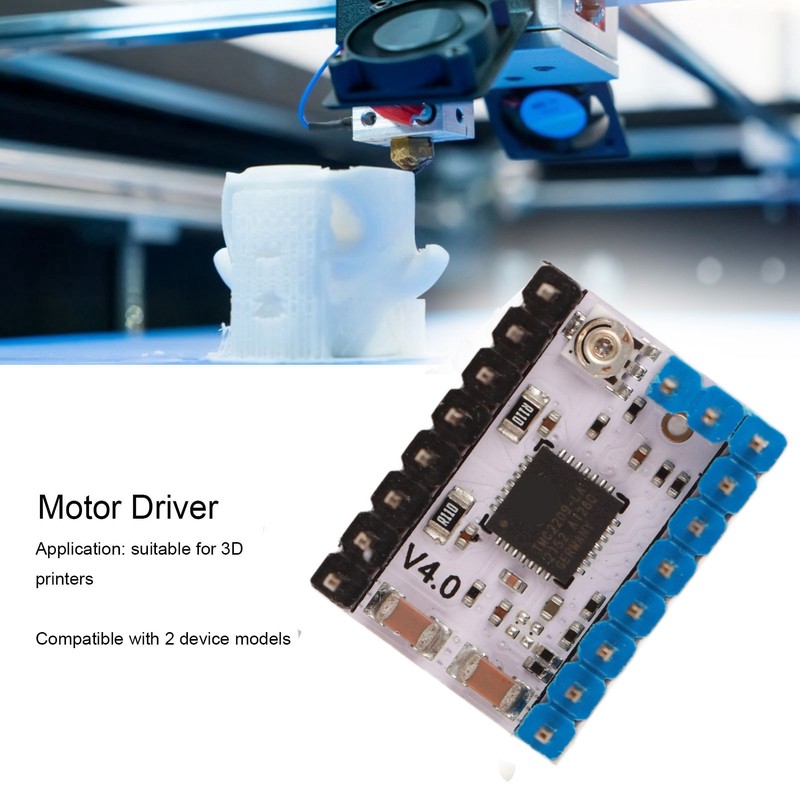 Motor Driver Compatible TMC2209 Ultra‑Quiet Stepper Drive with Heatsink for