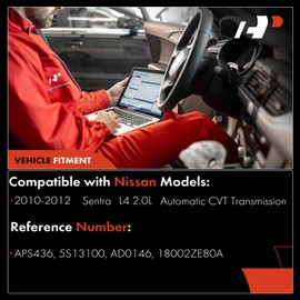 A-Premium Accelerator Pedal with Position Sensor Assembly Compatible with Nissan Sentra 2010 2011 2012 2.0L, Automatic CVT Transmission