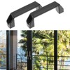 QWORK 2 Sets 2020 Series Door Handle and Frame Hinges