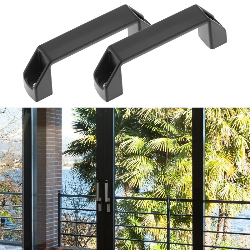 QWORK 2 Sets 2020 Series Door Handle and Frame Hinges