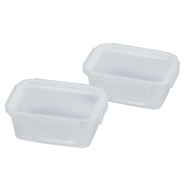 Pearl Metal HB-5751 Neo Key Lock Storage Containers, Rectangular, Large, Set of 2, Dishwasher Safe, Freezer Safe, Made in Japan
