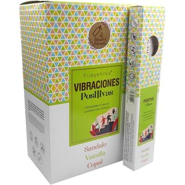 LAMARE Vijayshree Natural Incense Sticks Positive Vibes - 12 Packs of 25g (Optimism and Health on All Levels)