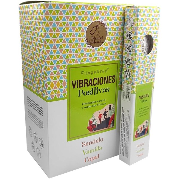 LAMARE Vijayshree Natural Incense Sticks Positive Vibes - 12 Packs