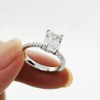 Bo.Dream Emerald Cut 2ct Cubic Zirconia Engagement Rings For Women