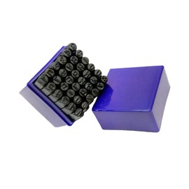 CORHAD 36pcs Carbon Steel Number and Letter Stamp Set for Jewelry Marking and Crafting Includes Storage Box for and Organization