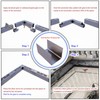 Pool Deck Drain Channel 1-1/4" W 1 Pc,Pool Drain,Silver Channel