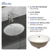 Sarlai Undermount Bathroom Sink -18 x15 inch Oval Vessel Sink
