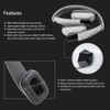 XTRONS Weiße IR Wireless Kopfhörer Dual Channel Stereo Infrarot Headsets