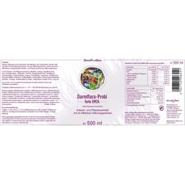 Intestinal Flora Probi Forte EM24 – 24 Live Strains, 30 Billion CFU – Fast-Acting Colonization, 500 ml – Naturally Fermented