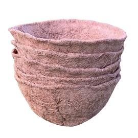Selections Pack of 5 Round Coco Garden Hanging Basket Planter Liner (25cm)
