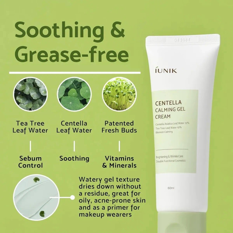 Bw- Crema En Gel Coreana Iunik Centella Asitica