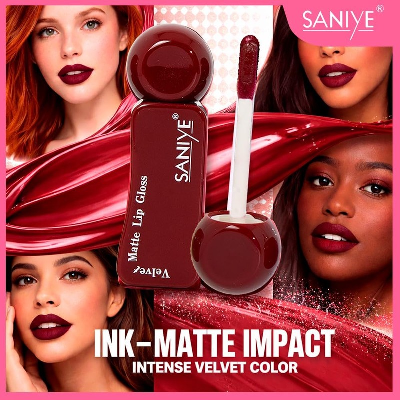 SANIYE Labial Líquido Matte 24h Waterproof – Color #04 y