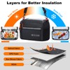 QCHMM Handlebar Bag Bicycle, Insulated Bicycle Bag Handlebar for E