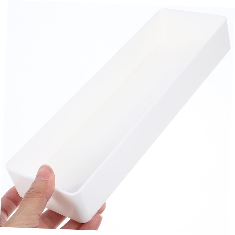 STOBAZA 4Pcs Square Plastic Drawer Organizer Bins for Desk Makeup