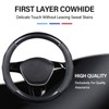 Ergocar Sport Carbon Fiber & First Layer Cowhide Car Steering