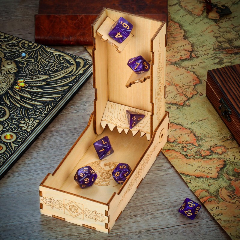 BYRRSF Dice Tower Dice Tray for Tabletop Role Playing Games