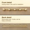 Goo-Ki 1 Pack Champagne Bronze Coat Rack Wall Mount Heavy