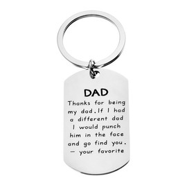MULMINA Gifts for Dad Grandad, Father Gifts Keychain Gifts Dad Gifts Keyring from Daughter Son Presents for Dad Birthday Christmas Anniversary