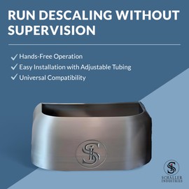 S I Espresso Machine Descale Catch System with Adjustable Drainage Tubing - Compatible with Gaggia Accademia, Coffee Descaler and Cleaner Container, Mess-Free Coffee Maker Espresso Descaling Solution