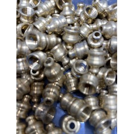 PYRAMID New Unf Solid Brass 11/16" Pyramid Finial Knob w/top hole...tap 1/8IPS