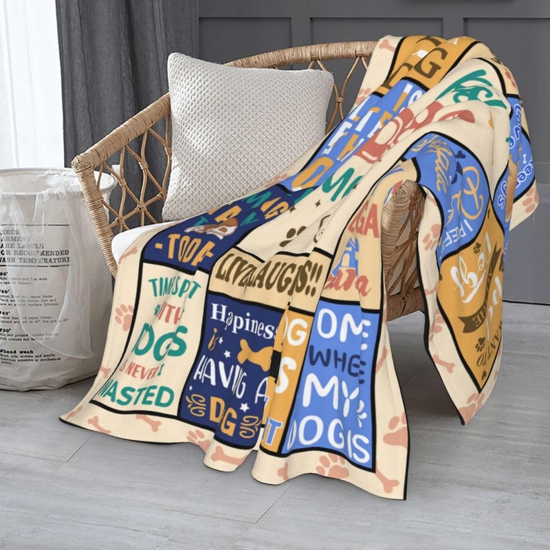 Dog Mom Blanket for Women, Soft & Cozy Blanket for